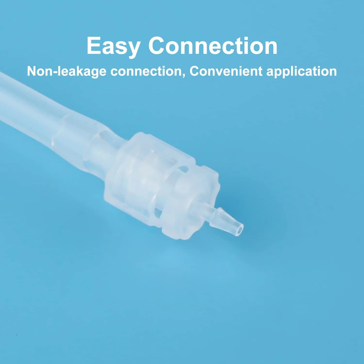AIEX Female Luer Lock Syringe Adapter 1.6mm (1/16") | 30-Piece Clear PP Connector Kit - view 5