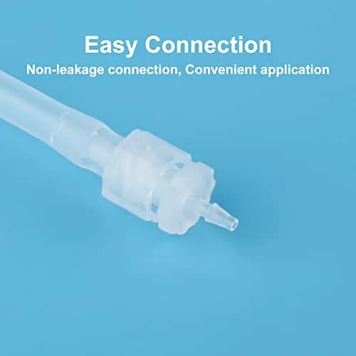 AIEX Female Luer Lock Syringe Adapter 1.6mm (1/16") | 30-Piece Clear PP Connector Kit thumbnail 5