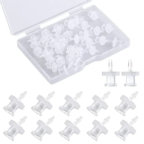 AIEX Female Luer Lock Syringe Adapter 1.6mm (1/16") | 30-Piece Clear PP Connector Kit thumbnail 1