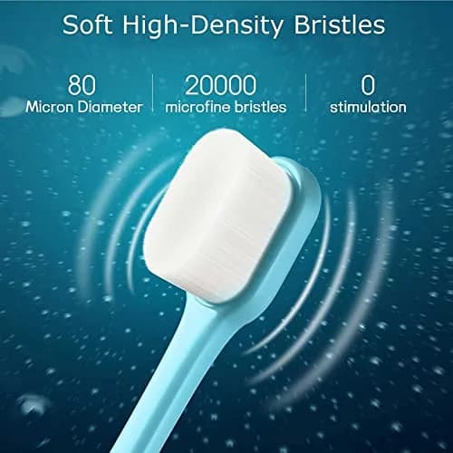 OB rush Extra Soft Toothbrush, Ultra Soft Toothbrush for Sensitive Gums, 20k Nano Floss Bristles, Pack of 2 | Gentle Cleaning for Braces & Pregnancy thumbnail 2
