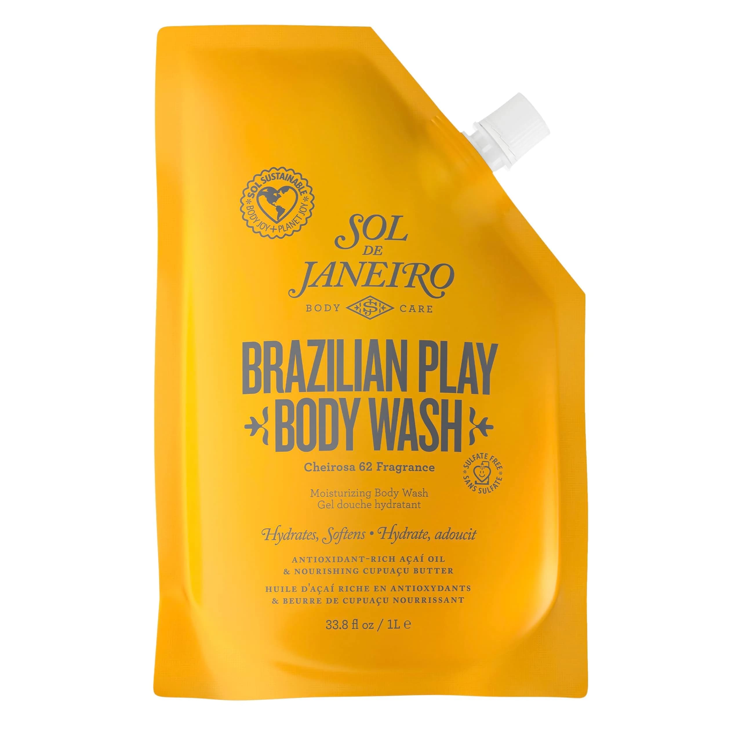 Sol de Janeiro Brazilian Play Moisturizing Shower Cream Gel Body Wash 33.8 Fl Oz Refill Pouch - main product image