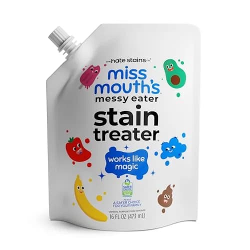 Miss Mouth's Messy Eater Stain Treater Spray 946ml (32 Fl Oz) | EPA Safer Choice Certified Stain Remover for Baby Clothes, Carpets, Upholstery — Single (16oz) / Remover