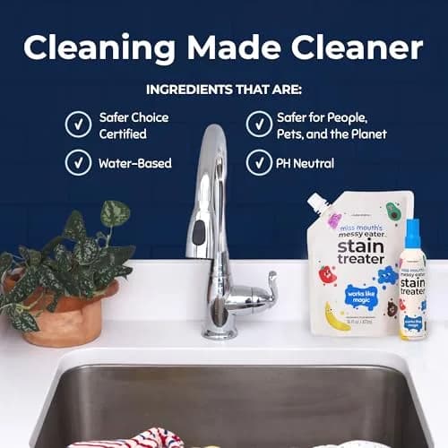 Miss Mouth's Messy Eater Refill Laundry Stain Remover 473ml (16 Fl Oz) | EPA Safer Choice Certified thumbnail 6