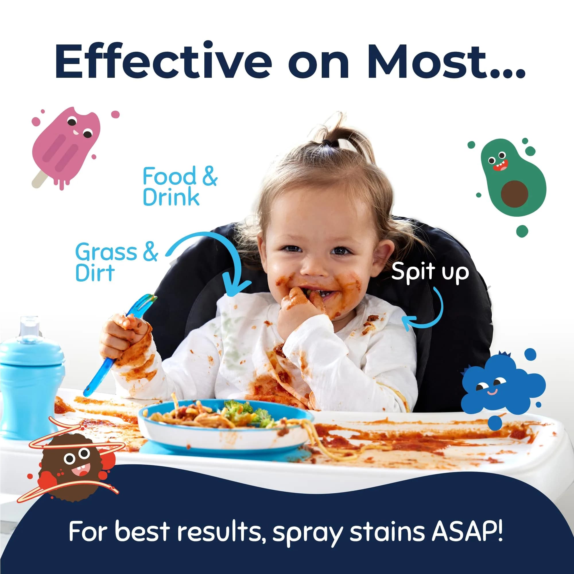 Miss Mouth's Messy Eater Refill Laundry Stain Remover 473ml (16 Fl Oz) | EPA Safer Choice Certified - view 3