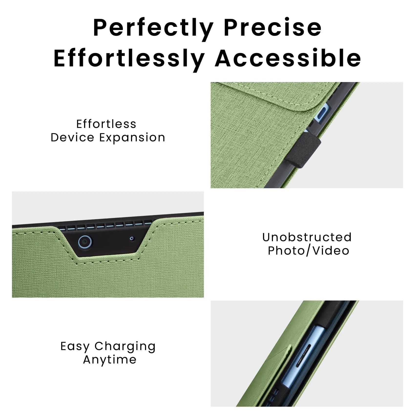 Omnpak Case for 13 inch Microsoft Surface Pro 11/10/9, Multi-Angle Stand | Shockproof Protective Cover with Stylus Holder - view 8