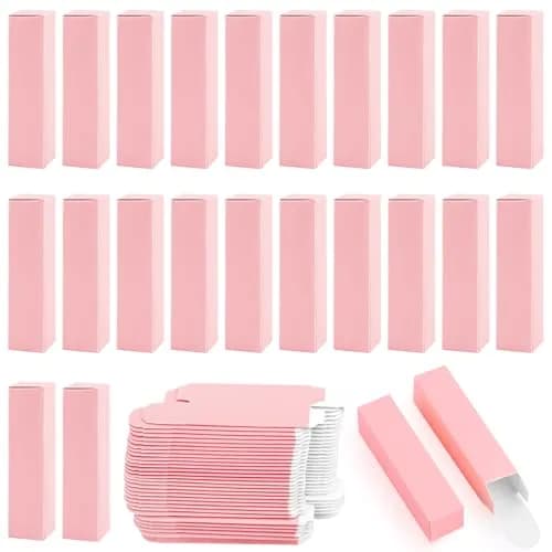 Framendino Pink Kraft Paper Lipstick Boxes 8.4cm (3.3in) | 50 Pack for DIY Crafts thumbnail 1