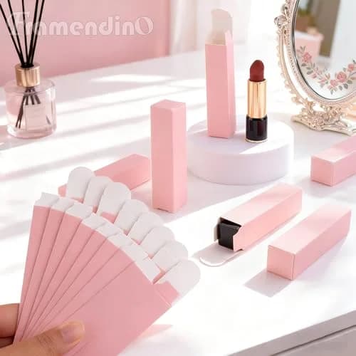 Framendino Pink Kraft Paper Lipstick Boxes 8.4cm (3.3in) | 50 Pack for DIY Crafts thumbnail 3