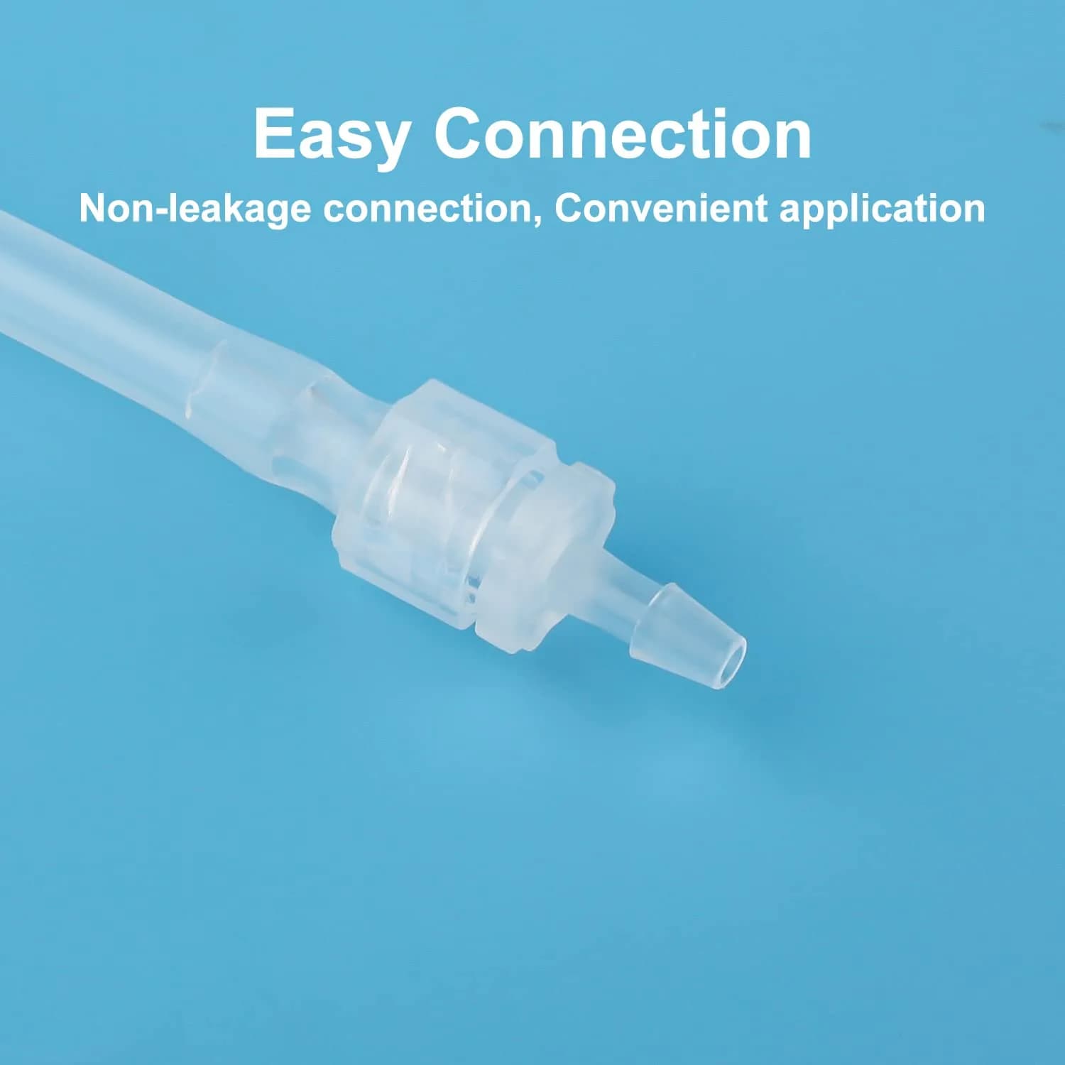 AIEX Clear Female Luer Lock 1/8" (3.2mm) Syringe Adapters, 30-Piece Kit | Industrial Grade Connectors for Secure Tubing - view 5