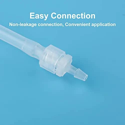 AIEX Clear Female Luer Lock 1/8" (3.2mm) Syringe Adapters, 30-Piece Kit | Industrial Grade Connectors for Secure Tubing thumbnail 5