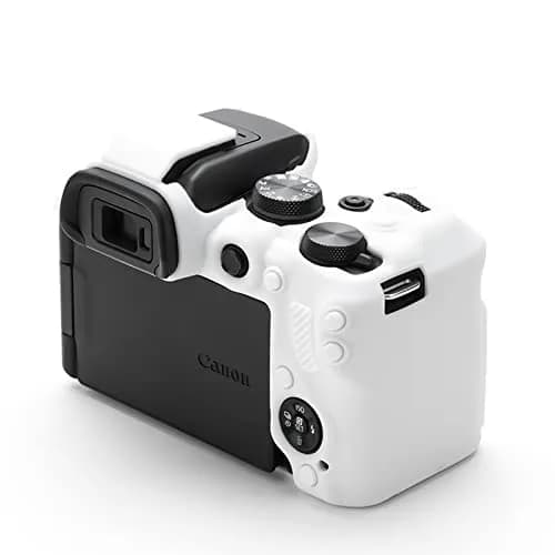Rieibi EOS R10 Camera Case - Silicone Cover for Canon EOS R10 Digital Camera - White | Protective & Lightweight thumbnail 6