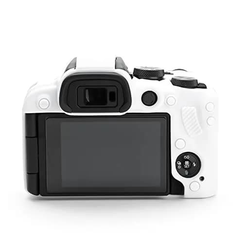 Rieibi EOS R10 Camera Case - Silicone Cover for Canon EOS R10 Digital Camera - White | Protective & Lightweight thumbnail 2