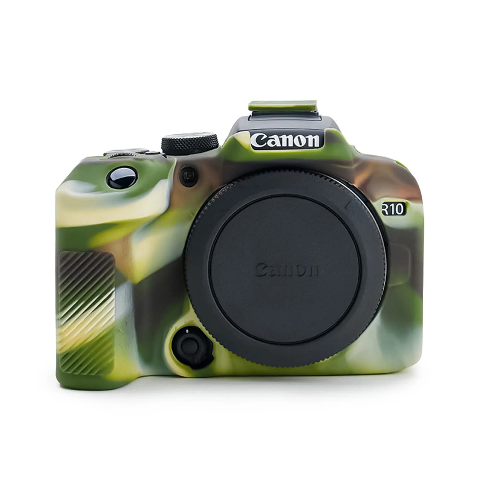 Rieibi EOS R10 Camera Case - Silicone Cover for Canon EOS R10 - Camouflage Pattern | Lightweight & Protective - main product image
