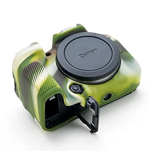 Rieibi EOS R10 Camera Case - Silicone Cover for Canon EOS R10 - Camouflage Pattern | Lightweight & Protective thumbnail 4