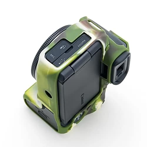 Rieibi EOS R10 Camera Case - Silicone Cover for Canon EOS R10 - Camouflage Pattern | Lightweight & Protective thumbnail 9