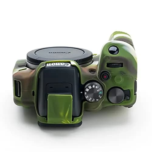 Rieibi EOS R10 Camera Case - Silicone Cover for Canon EOS R10 - Camouflage Pattern | Lightweight & Protective thumbnail 3