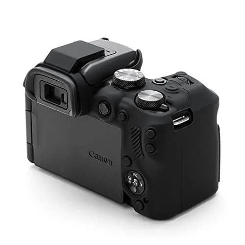 Rieibi EOS R10 Camera Case - Silicone Cover for Canon EOS R10 Digital Camera - Protective Silicone Cover - Black thumbnail 6