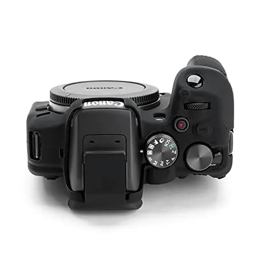 Rieibi EOS R10 Camera Case - Silicone Cover for Canon EOS R10 Digital Camera - Protective Silicone Cover - Black thumbnail 3