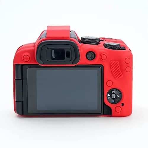 Rieibi EOS R10 Camera Case - Silicone Protective Cover for Canon R10 Digital Camera - Red thumbnail 5