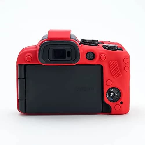 Rieibi EOS R10 Camera Case - Silicone Protective Cover for Canon R10 Digital Camera - Red thumbnail 2