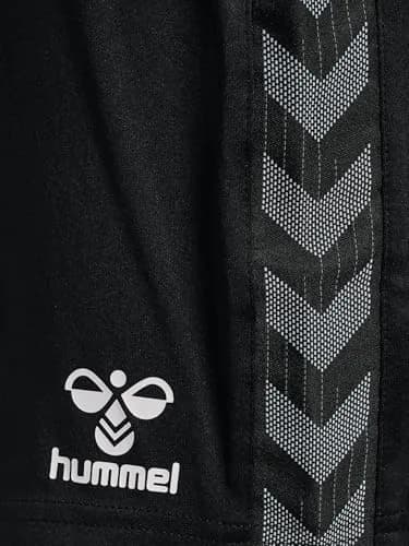 Hummel Womens Hmlauthentic Pl Shorts WomanShorts, Black, Medium | Breathable, Mid Rise, Regular Fit thumbnail 5