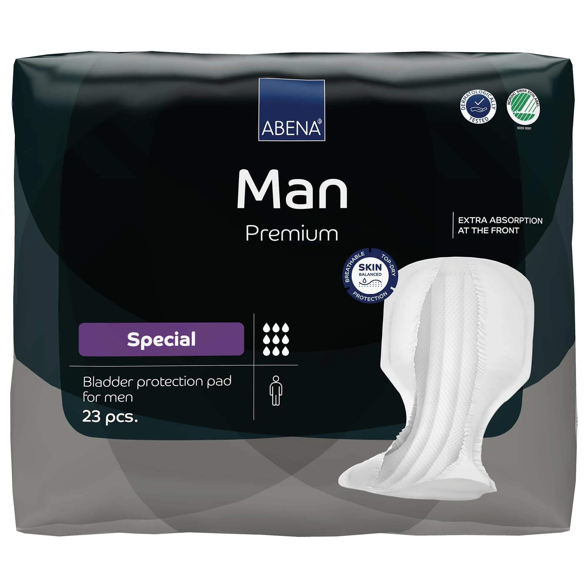 Abena Abri-Man Special Male Pads 23 Count | Light Incontinence Protection for Men - main product image