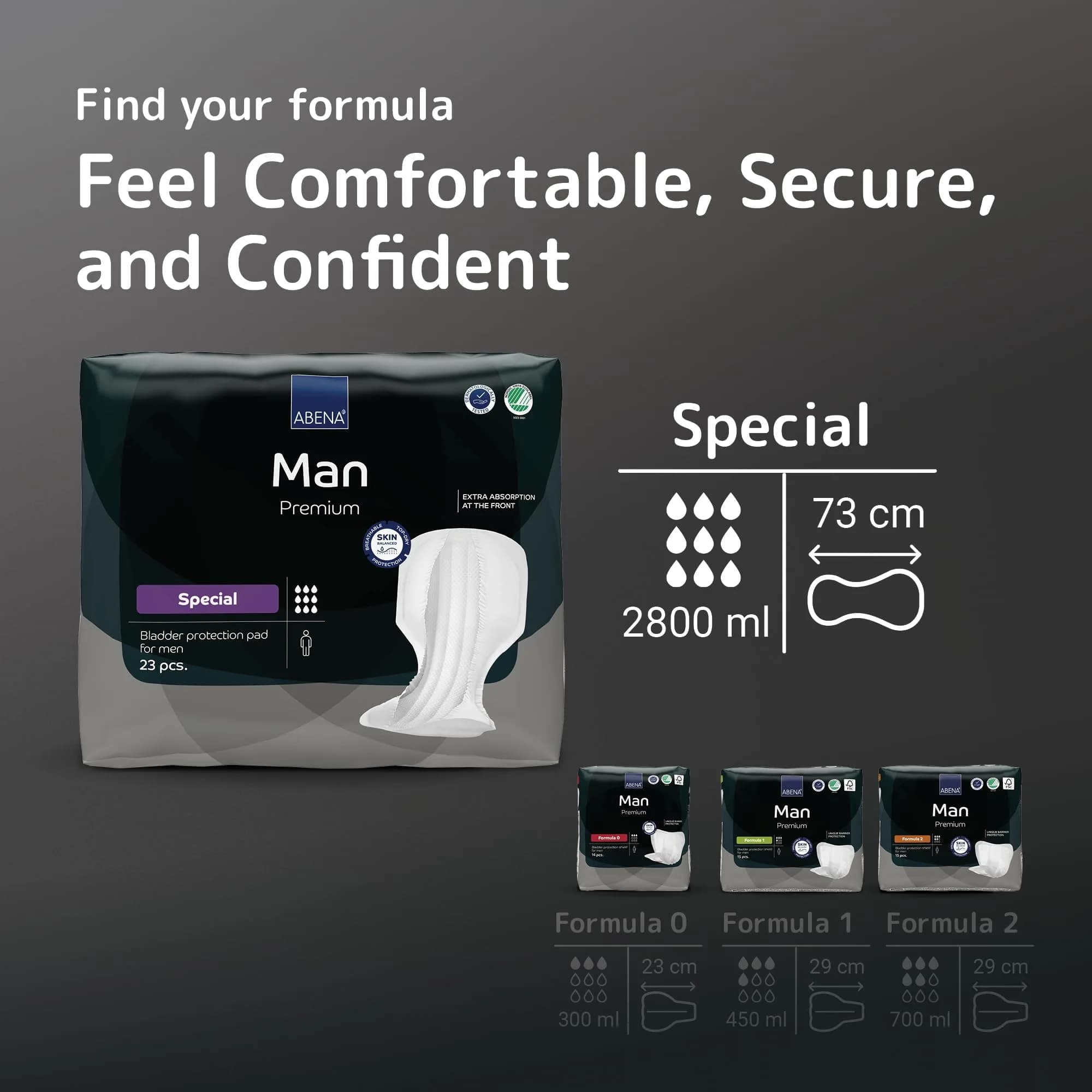 Abena Abri-Man Special Male Pads 23 Count | Light Incontinence Protection for Men - view 5