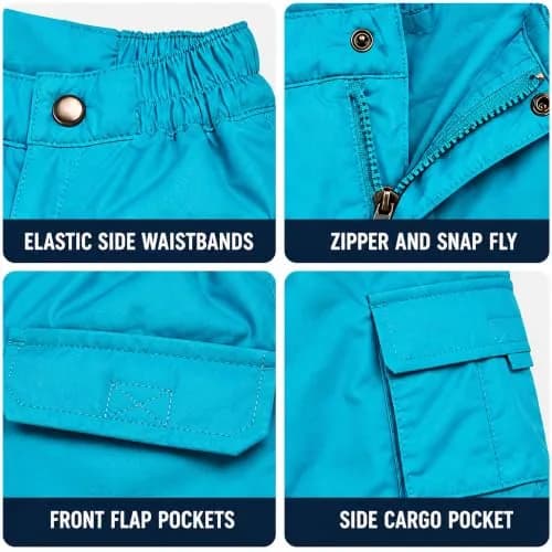iXtreme Girls' Little Snowpant, Turquoise, 5/6 | Wind & Water Resistant, Insulated for Cold Weather thumbnail 7