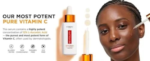 L'Oreal Paris Revitalift Derm Intensives Serum with 12% Vitamin C + E + Salicylic, 30ml | Brightening & Pore Refining thumbnail 8
