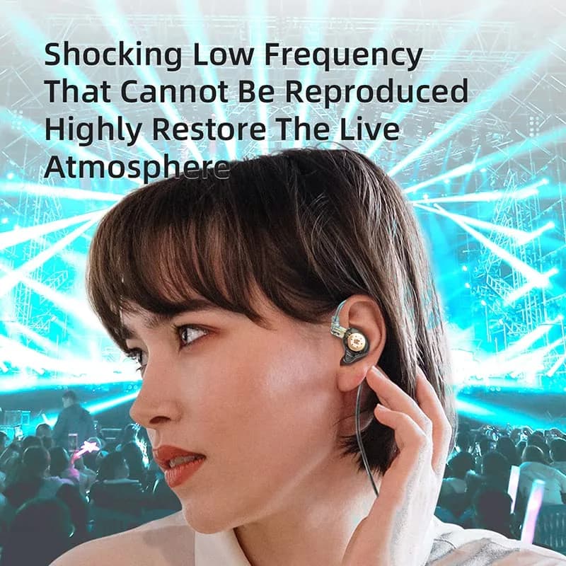 EZ EAR KZ EDX PRO Wired Earbuds In Ear Monitor 10mm Deep Bass | HiFi Sound & Detachable Cable thumbnail 9