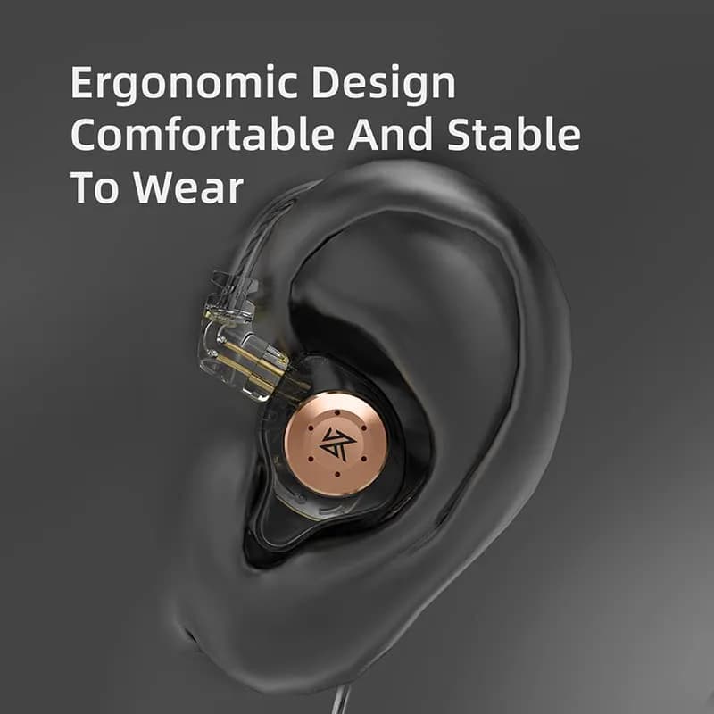 EZ EAR KZ EDX PRO Wired Earbuds In Ear Monitor 10mm Deep Bass | HiFi Sound & Detachable Cable thumbnail 11