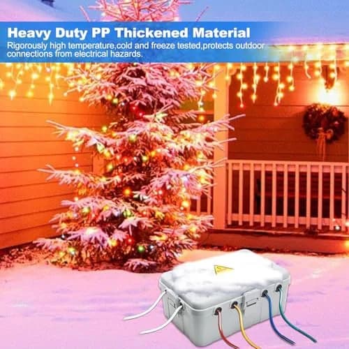 Hrensaw Large Outdoor Electrical Box 12.5x8.5x5 inch IP54 Waterproof Weatherproof Cover thumbnail 6