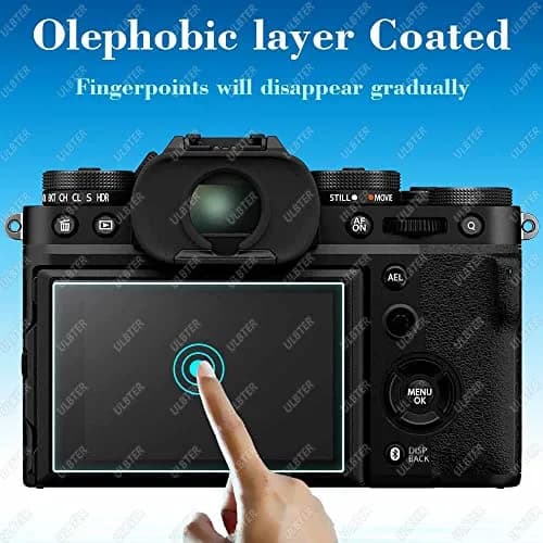 ULBTER 9H Tempered Glass Screen Protector & Hot Shoe Cover for Fujifilm X-T5 | 3-Pack, 0.3mm Thickness thumbnail 4