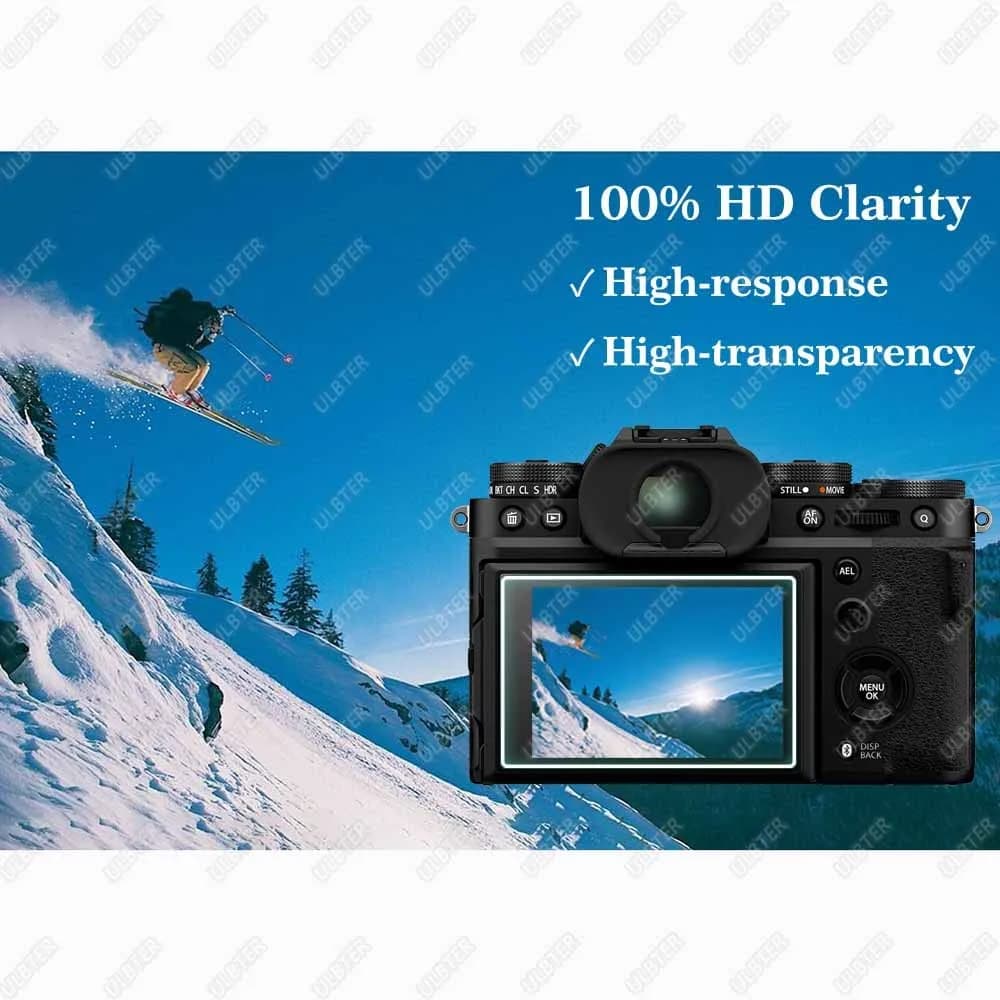 ULBTER 9H Tempered Glass Screen Protector & Hot Shoe Cover for Fujifilm X-T5 | 3-Pack, 0.3mm Thickness - view 5