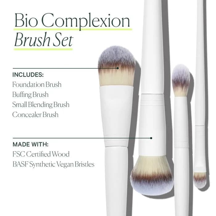 Well People Bio Complexion Brush Set | Vegan Cruelty-Free Makeup Brushes for All Face Products thumbnail 4