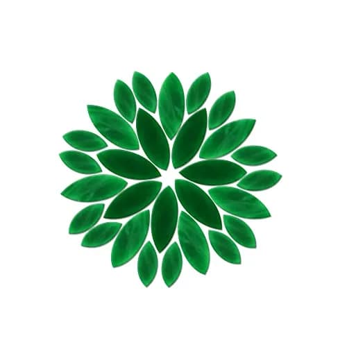 Yoption Petal Mosaic Tiles 100 Pieces | Hand-Cut Glass Flower Leaves for Art & Home Decor thumbnail 6