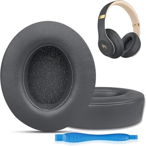 GEVO Replacement Ear Pads for Beats Studio 3 | Thicker Memory Foam, Titanium Grey, Easy Fit thumbnail 1