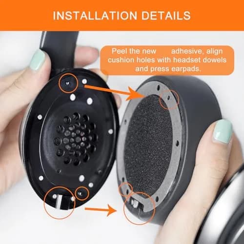 GEVO Replacement Ear Pads for Beats Studio 3 | Thicker Memory Foam, Titanium Grey, Easy Fit thumbnail 7