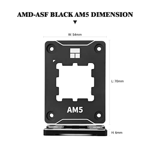 Thermalright ASF-Black AM5 CPU Holder 6mm Thickness | Corrective Anti-Bending Fixing Frame thumbnail 2