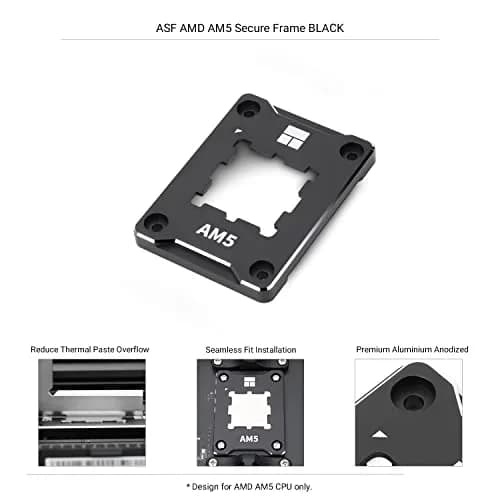 Thermalright ASF-Black AM5 CPU Holder 6mm Thickness | Corrective Anti-Bending Fixing Frame thumbnail 3