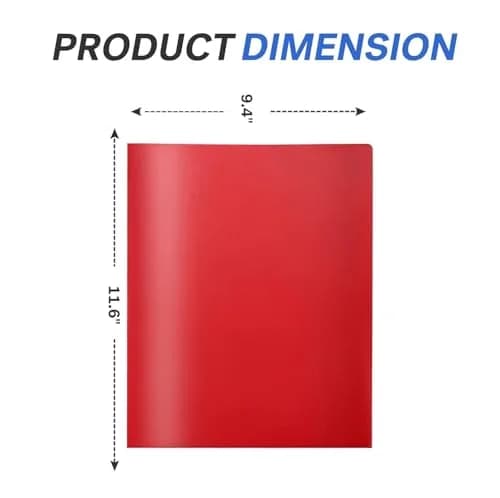 Sooez 7 Pack Plastic File Folders with Pockets & 3-Hole Punch, Letter Size, Bright Colors thumbnail 6