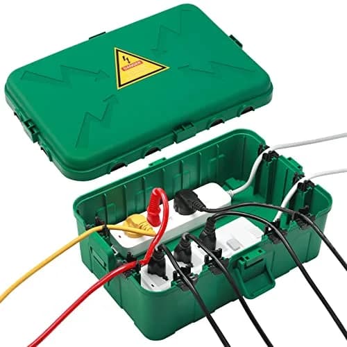 Hrensaw Large Outdoor Electrical Box 34.3cm x 23.7cm x 13.5cm (13.5" x 8.5" x 5.3") | IP54 Waterproof Outdoor Outlet Covers for India thumbnail 1