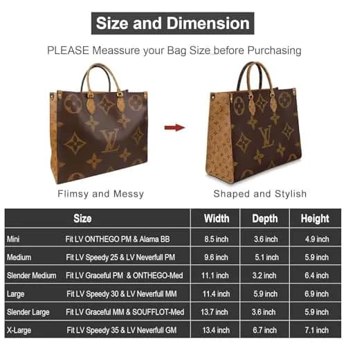 OMYSTYLE Beige Mini Felt Organizer Insert | Lightweight Tote Bag Organizer with 13 Pockets for Handbags thumbnail 5