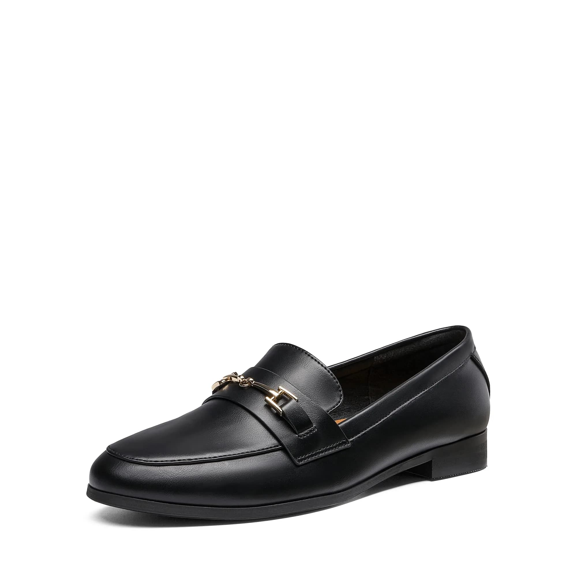 DREAM PAIRS Women Loafers Comfortable Dressy Shoes in Black-PU 9.5 | Elegant & Supportive — Black-pu