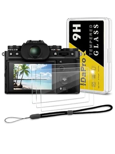 iDaPro Screen Protector for Fujifilm X-T5 9H Tempered Glass | Ultra Clear, Scratch-Resistant, 3 Pack + Wrist Strap thumbnail 1