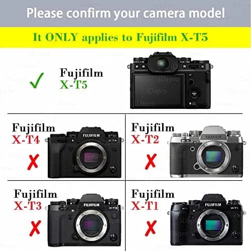 iDaPro Screen Protector for Fujifilm X-T5 9H Tempered Glass | Ultra Clear, Scratch-Resistant, 3 Pack + Wrist Strap thumbnail 2