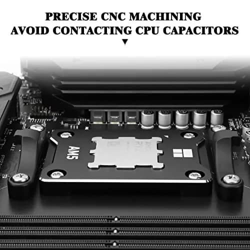Thermalright ASF-Black AM5 CPU Holder, Corrective Anti-Bending Fixing Frame, Full-Fit Fixed Non-Marking Mounter, AM5 Anti-Bending Contact Frame, CPU Cooler Standard thumbnail 6