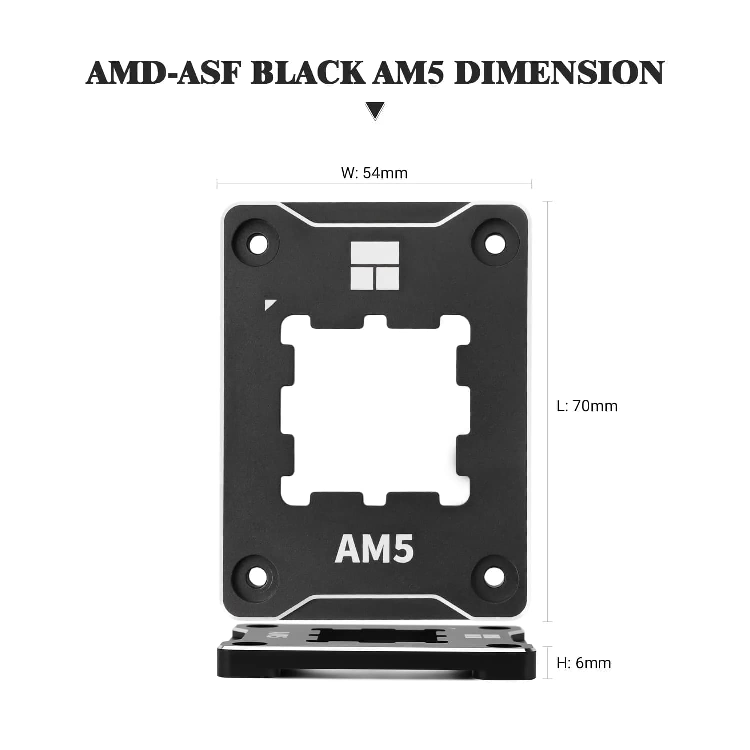 Thermalright ASF-Black AM5 CPU Holder, Corrective Anti-Bending Fixing Frame, Full-Fit Fixed Non-Marking Mounter, AM5 Anti-Bending Contact Frame, CPU Cooler Standard - view 2