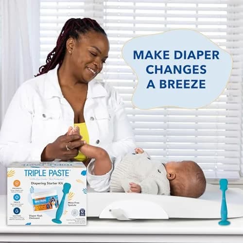 Triple Paste Diaper Rash Cream & Baby Spatula Bundle, 227 g (8 oz) | Pediatrician-Recommended Skin Protectant thumbnail 6