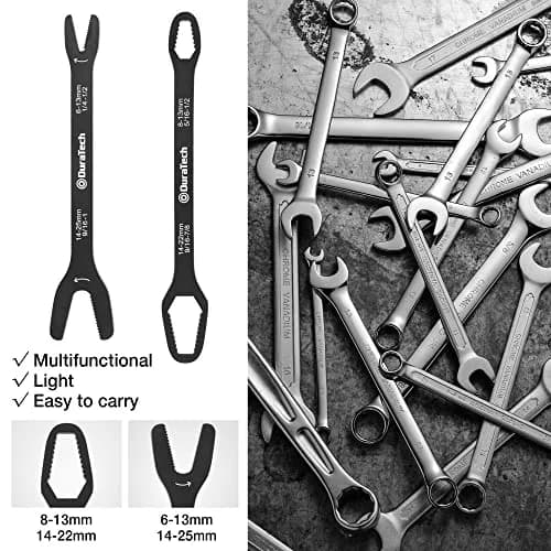 DURATECH Universal Wrench Set, SAE & Metric, 38 Sizes, 12 in Long | Corrosion-Resistant Carbon Steel thumbnail 7