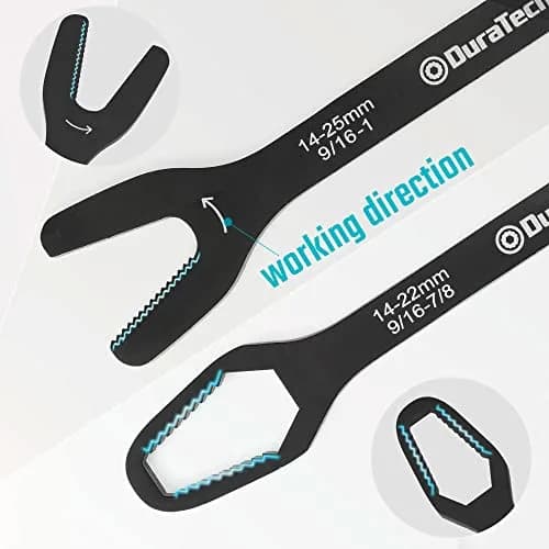 DURATECH Universal Wrench Set, SAE & Metric, 38 Sizes, 12 in Long | Corrosion-Resistant Carbon Steel thumbnail 3